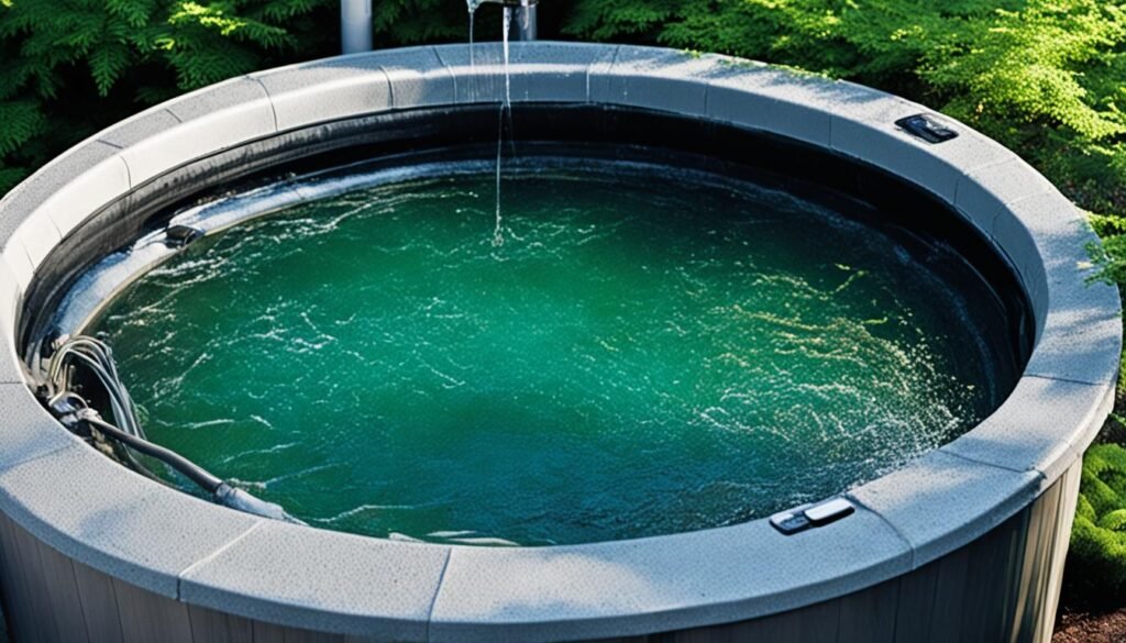 hot tub draining